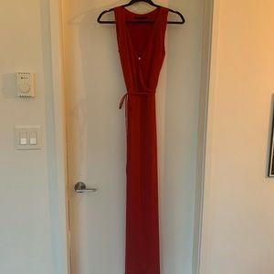 Zara Long Red Jumpsuit / Dress